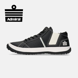 【アドミラルスニーカー公式】Admiral レディースELLA(エラ) AD902 ブラック 黒 スニーカー ミドルカット 交換可能 送料無料