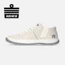 【アドミラルスニーカー公式】Admiral メンズ NOAH（ノア） AD802 アイボリー ホワイト 白 スニーカー ミドルカット ビッグサイズ 大きいサイズ 交換可能 送料無料