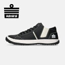【アドミラルスニーカー公式】Admiral メンズ NOAH（ノア） AD802 ブラック 黒 スニーカー ミドルカット ビッグサイズ 大きいサイズ 交換可能 送料無料
