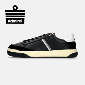 【アドミラルスニーカー公式】Admiral レディース MERTON（マートン） AD912 ブラック/グレー 黒 スニーカー コート 交換可能 送料無料