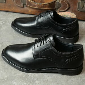 美品✨ROCKPORT プレーントゥ ダービーシューズ 本革 25cm 黒 ロック 