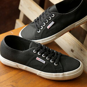 �y�ő�100%�|�C���g�o�b�N�zSUPERGA �X�y���K �X�j�[�J�[ 2750-COTU CLASSIC [S000010 FW23] �����Y�E���f�B�[�X ��� ���[�J�b�g �L�����o�X�V���[�Y Black-FWhite(F83) �� �u���b�N�n ���K�戵�X