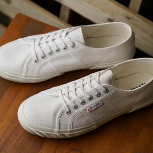 �y�ő�100%�|�C���g�o�b�N�zSUPERGA �X�y���K �X�j�[�J�[ 2750-COTU CLASSIC [S000010 FW23] �����Y�E���f�B�[�X ��� ���[�J�b�g �L�����o�X�V���[�Y White(901) �� �z���C�g�n ���K�戵�X