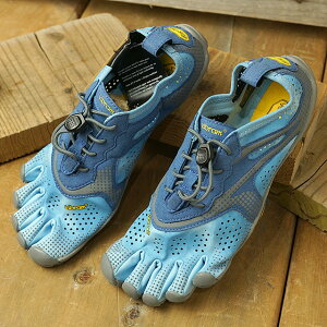 �y�ő�100%�|�C���g�o�b�N�zVibram FiveFingers �r�u�����t�@�C�u�t�B���K�[�Y 5�{�w�V���[�Y �����j���O �E�H�[�L���O�p V-RUN W [20W7003] ���f�B�[�X �X�j�[�J�[ BLUE/BLUE �u���[�n ���K�戵�X