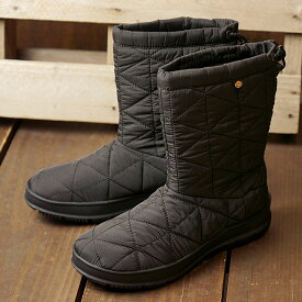 ボグス BOGS スノーブーツ スノーデイ ミッド W SNOWDAY MID （72238-010 FW20） レディース 防水 キルティング ウィンターブーツ BLK/BLK ブラック系【ts】