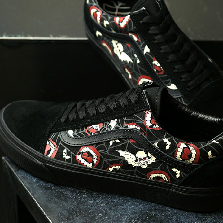 楽天市場 ヴァンズ Vans スニーカー オールドスクール Glow Frights Old Skool Vn0a5krf8mg Fw21 メンズ レディース バンズ Black Black 黒 ブラック系 E S Shoetime