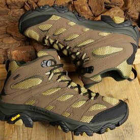 メレル MERRELL モアブ3 シンセティック ミッド ゴアテックス メンズ トレッキングシューズ （J500255 SS22） M MOAB 3 SYNTHETIC MID GORE-TEX キャンプ アウトドア スニーカー 完全防水 KANGAROO/COYOTE 茶 ブラウン系