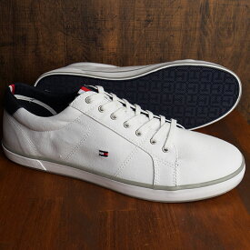 トミーヒルフィガー TOMMY HILFIGER メンズ スニーカー H2285ARLOW 1D （FM00596-100 FW22） キャンバスシューズ WHITE 白 ホワイト系【ts】