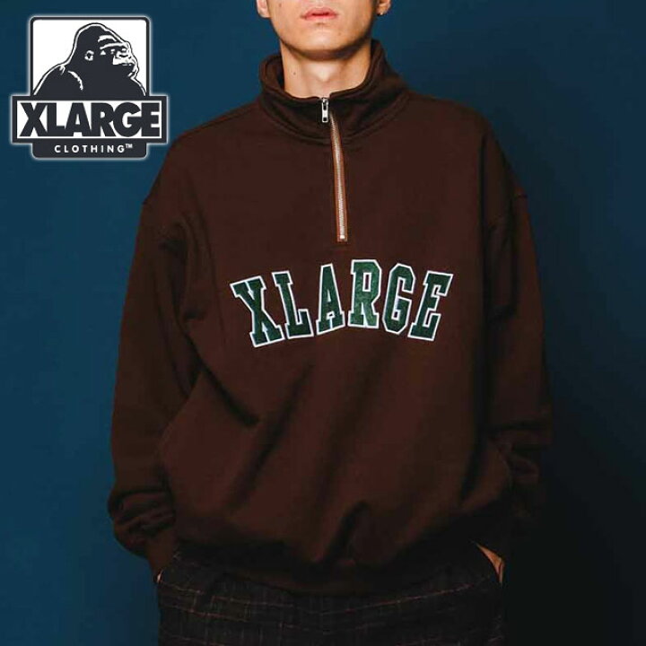 楽天市場】エクストララージ XLARGE メンズ ハーフジッププルオーバー 