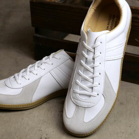 ジャーマントレーナー GERMAN TRAINER ミリタリーシューズ （42500 SS23） GERMAN TRAINER REPRODUCTED EDITION MODEL メンズ・レディース 靴 スニーカー トレーニングシューズ WHITE 白 ホワイト系
