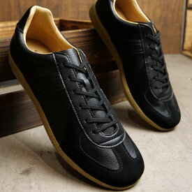 ジャーマントレーナー GERMAN TRAINER ミリタリーシューズ （42500 SS23） GERMAN TRAINER REPRODUCTED EDITION MODEL メンズ・レディース 靴 スニーカー トレーニングシューズ BLACK 黒 ブラック系