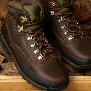 �y�ő�100%�|�C���g�o�b�N!�z�e�B���o�[�����h Timberland �����Y ���[���n�C�J�[���U�[ [95100 FW23] Euro Hiker Leather �n�C�L���O�u�[�c �t���O���C�� �u���E�� ���K�戵�X