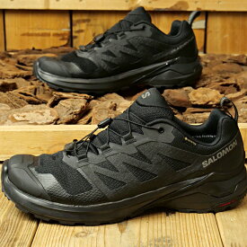 サロモン SALOMON メンズ トレイルランニングシューズ ゴアテックス （L47321100 FW23） X-ADVENTURE GTX 靴 スニーカー 防水 アウトドア Black/Black/Black 黒 ブラック系