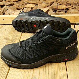 サロモン SALOMON メンズ トレイルランニングシューズ ゴアテックス （L47182300 FW23） X WARD LEATHER GTX 靴 スニーカー 防水 アウトドア Black/Black/Black 黒 ブラック系