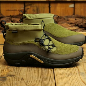 メレル MERRELL メンズ スリッポン ジャングルモック エボ ウィンター ミッド ウォータープルーフ （J005405 FW23） M JUNGLE MOC EVO WINTER MID WATERPROOF 防寒靴 全天候型 防水シューズ スニーカー OLIVE 緑 グリーン系【e】【ts】