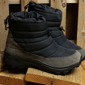 メレル MERRELL ウィンターブーツ ウィンターモック ゼロ トール （J005609 FW23） U WINTER MOC ZERO TALL メンズ・レディース 防寒靴 撥水シューズ スニーカー BLACK 黒 ブラック系【ts】