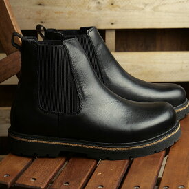 【6/5限定！エントリーで最大100％ポイントバック！】ビルケンシュトック BIRKENSTOCK メンズ ブーツ ハイウッド スリップオン （1025764 FW23） Highwood Slip On M 靴 サイドゴアブーツ Black