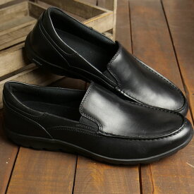 ロックポート ROCKPORT メンズ レザーシューズ トゥルーウォークゼロ II ローファー （CJ3894 FW23） Truwalkzero II Loafer 革靴 ワイドワイズ ビジネス スリッポン Black 黒 ブラック系