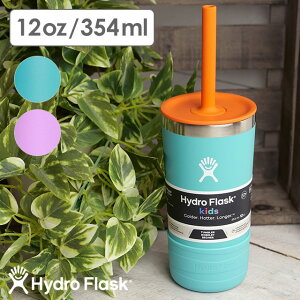 nChtXN Hydro Flask LbY ^u[ EBY Xg[bh 354ml [8901770 SS24] 12oz KIDS TUMBLER WITH STRAW LID fB[X XeX{g  ۉ ۗ AEghA ItBX W nC
