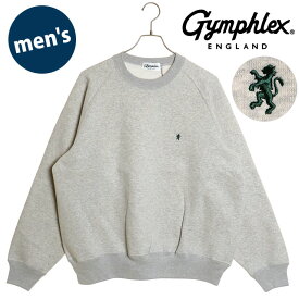 ジムフレックス Gymphlex スウィングスリーブ クルーネックプルオーバー [GY-C0292-TCF FW24] M SWING SLEEVE CREW NECK P.O. メンズ トップス スウェットシャツ トレーナー TOP-GREY