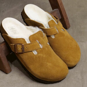 yő100%|CgobN!zrPVgbN BIRKENSTOCK T_ {Xg xA VAO [1001141 FW24] BOSTON VL/SHEARLING fB[X hCc RtH[gT_ NT_ MINK | SUEDE