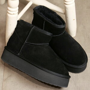 { G~ I[XgA EMU Australia [gu[c vbgtH[ }CN E[ [W13159 FW24] PLATFROM MICRO WOOL fB[X G~[ C  EB^[u[c Black K戵X