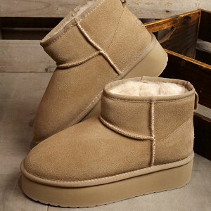 { G~ I[XgA EMU Australia [gu[c vbgtH[ }CN E[ [W13159 FW24] PLATFROM MICRO WOOL fB[X G~[ C  EB^[u[c Almond K戵X
