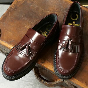 tbhy[ FRED PERRY W[WRbNX ^bZ[t@[ U[ [SB8355-597 FW24Q4] FP×GEORGE COX TASSEL LOAFER LEA Y C R{ OXBLOOD