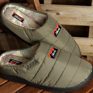 R{ iK × Xu NANGA × SUBU NbOT_ I[ebNXEB^[T_ [NA2443-3E105-A FW24] AURORA TEX WINTER SANDAL YEfB[X C ~p Lv AEghA M.GRY