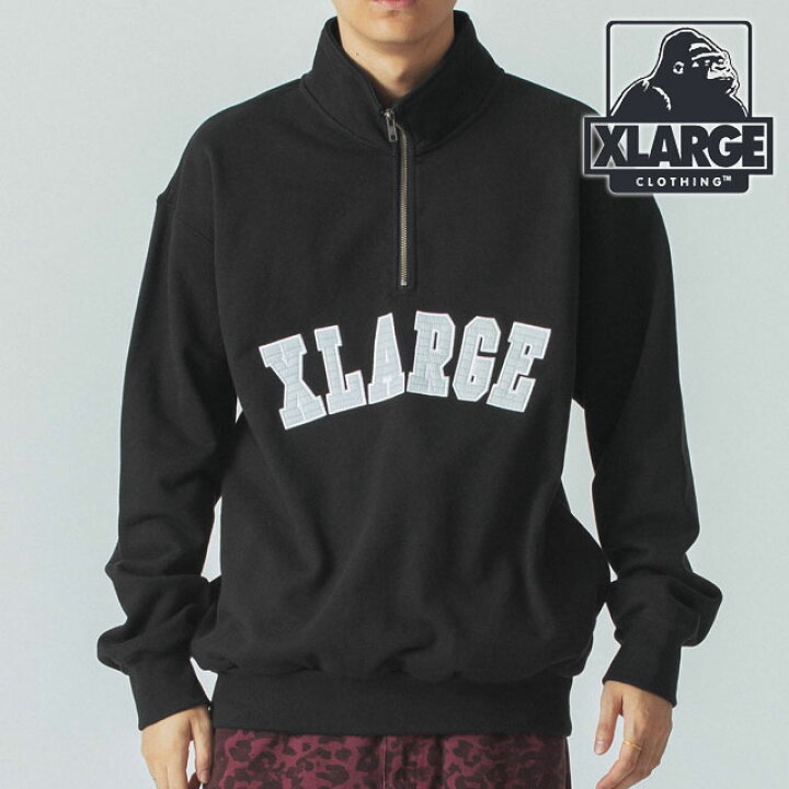 楽天市場】エクストララージ XLARGE アーチロゴ ハーフジップ 