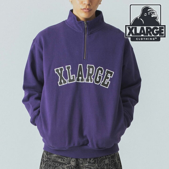 楽天市場】エクストララージ XLARGE アーチロゴ ハーフジップ 
