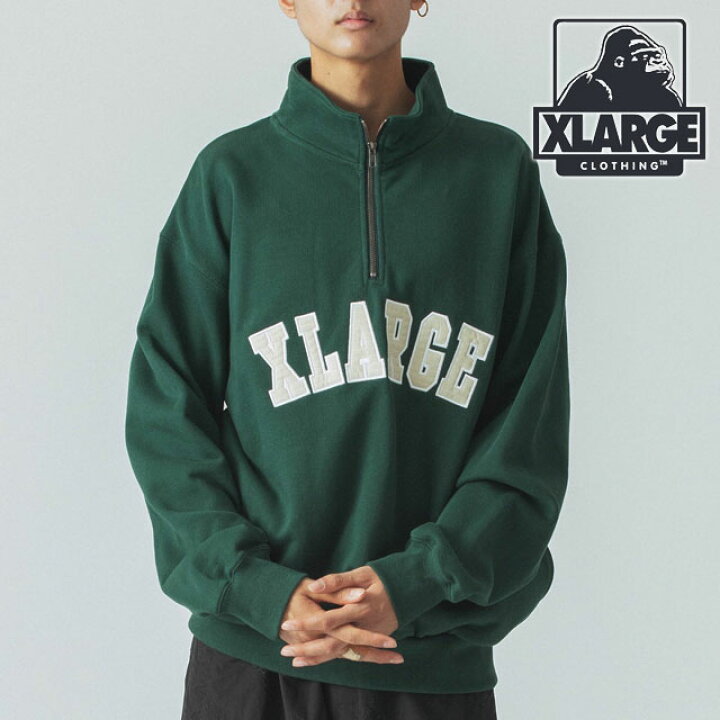 楽天市場】エクストララージ XLARGE アーチロゴ ハーフジップ 
