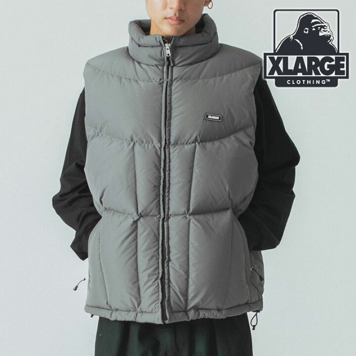 楽天市場】エクストララージ XLARGE パネルド ダウンベスト 
