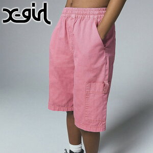 �G�b�N�X�K�[�� X-girl �t�F�C�f�b�h�t�F�C�X �C�[�W�[�n�[�t�p���c [105252031002 SU25] FADED FACE EASY HALF PANTS ���f�B�[�X �{�g���X �V���[�g�p���c xgirl PINK �s���N ���K�戵�X