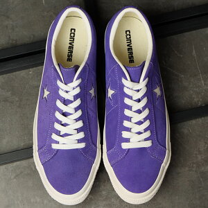 Ro[X CONVERSE Xj[J[ X^[ XG[h [33702080 FW25] ONE STAR SUEDE YEfB[X C V[Y PURPLE K戵X