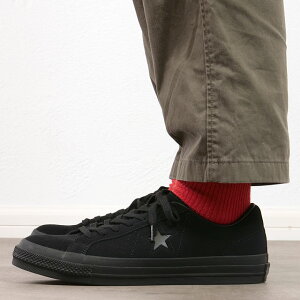 Ro[X CONVERSE Xj[J[ X^[ XG[h [33702081 FW25] ONE STAR SUEDE YEfB[X C V[Y BLACKMONOCHROME K戵X