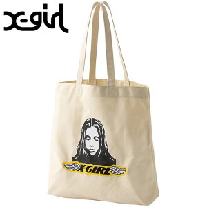 GbNXK[ X-girl GWFtFCX pb` g[gobO [105252053002 SU25] ANGEL FACE PATCH TOTE BAG fB[X  | xgirl WHITE zCg  K戵X