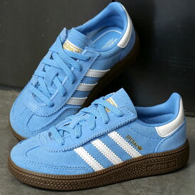 13〜16.5cm アディダス オリジナルス adidas Originals キッズスニーカー ハンドボール スペツィアル CF EL I [NKU89/JI2900 FW25] HANDBALL SPEZIAL CF EL I 男の子・女の子 子供靴 ベビーシューズ 伸縮シューレース ライトブルー/フットウェアホワイト/ガム 正規取扱店
