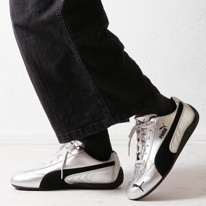yő100%|CgobNzԕi v[} PUMA Xj[J[ Xs[hLbg OG ^bN [403689-01 HO25] SPEEDCAT OG METALLIC fB[X C U[ PUMA-SILVER K戵X