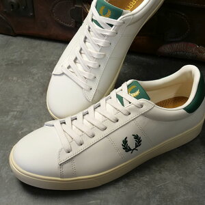 tbhy[ FRED PERRY Xj[J[ XyT[U[ [B4334-D06 FW25] SPENCER LEATHER YEfB[X C V[Y LIGHT-ECRU K戵X