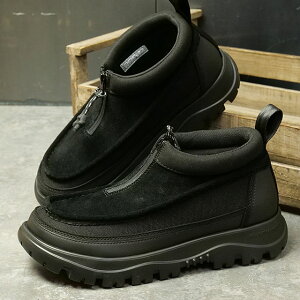 yő100%|CgobN!zVJ SHAKA Xj[J[ WbvJVu[eB EX [SK-290V2 FW25] ZIP MOCCASIN BOOTIE EX fB[X C u[c y AEghA Black K戵X