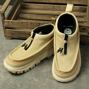 VJ SHAKA Xj[J[ WbvJVu[eB EX [SK-290V2 FW25] ZIP MOCCASIN BOOTIE EX fB[X C u[c y AEghA Sand K戵X