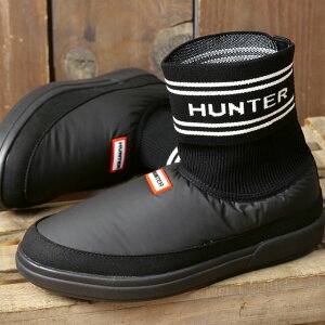 �y25%OFF/SALE�zHUNTER �n���^�[ �C���A�E�g �n���^�[�j�b�e�B�h�\�b�N�X���b�p [UFS7113REN-BLK FW25] IN/OUT HUNTER KNITTED SOCK SLIPPER ���f�B�[�X �C �X���b�|�� �V���[�g�u�[�c BLACK ���K�戵�X�yts�z�ye�z