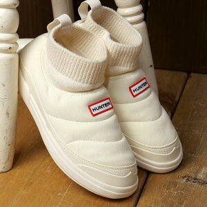 ԕi n^[ HUNTER CAEg tFCNXG[h jbeBhJtu[c [UFS7115REN-SHW FW25] IN/OUT FAUX SUEDE KNITTED CUFF BOOT fB[X C  Xb| EB^[u[c SHADED-WHITE K