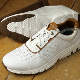 【在庫限り】ロックポート ROCKPORT スニーカー メンズ リバウンドエックス プレーン トゥ [RPI-CJ3047W] REBOUNDX PLAIN TOE 革靴 ウォーキングシューズ ワイドワイズ WHITE/TAN 正規取扱店【ts】