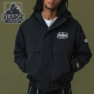 GNXg[W XLARGE iC pt@[WPbg [101253021010 FW25] NYLON PUFFER JACKET Y AE^[ ȃWPbg BLACK K戵X