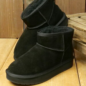 {G~ I[XgA EMU Australia [gu[c vbgtH[ }CN E[ 2.0 [W13252 FW25] PLATFORM MICRO WOOL 2.0 fB[X C  EB^[u[c G~[ Black K戵X