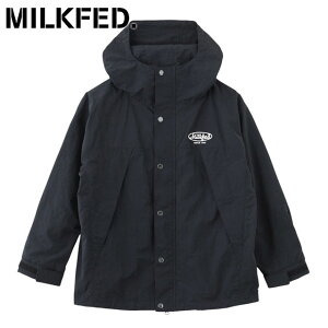 �~���N�t�F�h MILKFED. �~���N�t�F�h �}�E���e���W���P�b�g [103253021005 FW25] MILKFED. MOUNTAIN JACKET ���f�B�[�X ���C�g�A�E�^�[ �p�[�J�[ �A�E�g�h�A �i�C���� BLACK ���K�戵�X�yts�z�ye�z