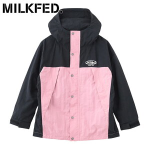 �~���N�t�F�h MILKFED. �~���N�t�F�h �}�E���e���W���P�b�g [103253021005 FW25] MILKFED. MOUNTAIN JACKET ���f�B�[�X ���C�g�A�E�^�[ �p�[�J�[ �A�E�g�h�A �i�C���� LtPINK ���K�戵�X�yts�z�ye�z