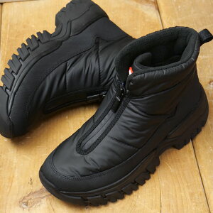 ԕi n^[ HUNTER Cgsbh _[ ANWbvXm[u[c [UFS7118WWU-BLK FW25] INTREPID WANDERER ANKLE ZIP SNOW BOOT fB[X C EB^[u[c Z^[Wbv BLACK K